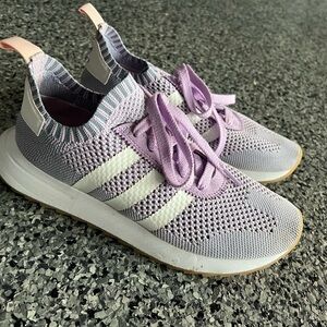 Adidas Purple mesh shoes